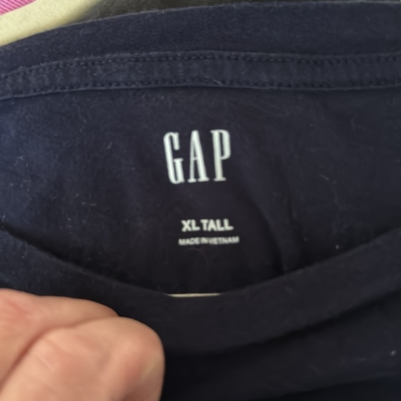 GAP LOGO SHORT SLEEVE TEE BLUE WITH WHITE LOGO SIZE XL TALL - Picture 3 of 3